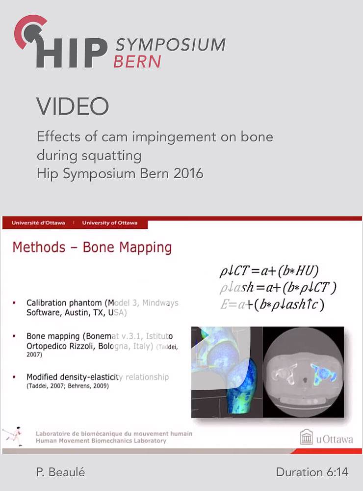 P. Beaulé - Effects of cam impingement on bone during squatting - Hip Symposium 2016