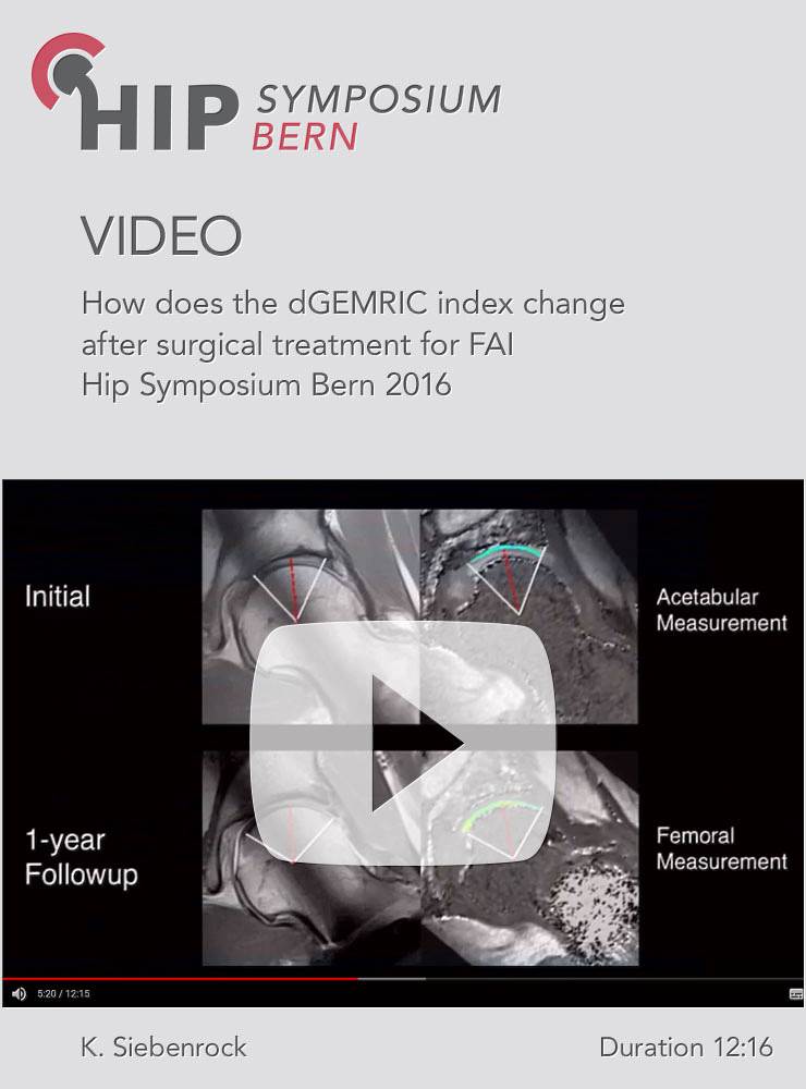 K. Siebenrock - How does the dGEMRIC index change after surgical treatment for FAI - Hip Symposium 2