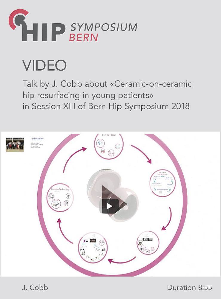 J. Cobb - Ceramic-on-ceramic hip resurfacing in young patients - Hip Symposium 2018