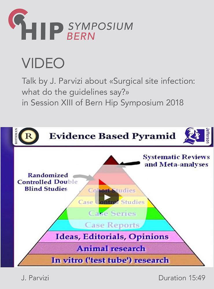 J. Parvizi - Surgical site infection: what do the guidelines say? - Hip Symposium 2018