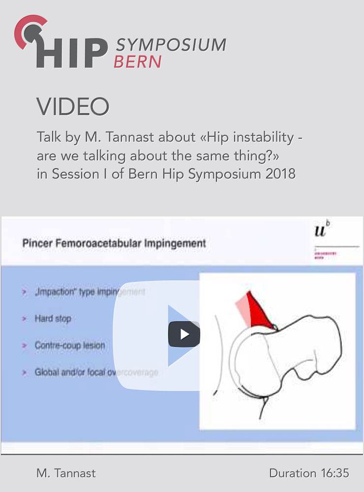 M. Tannast - Hip instability - are we talking about the same thing? - Hip Symposium 2018