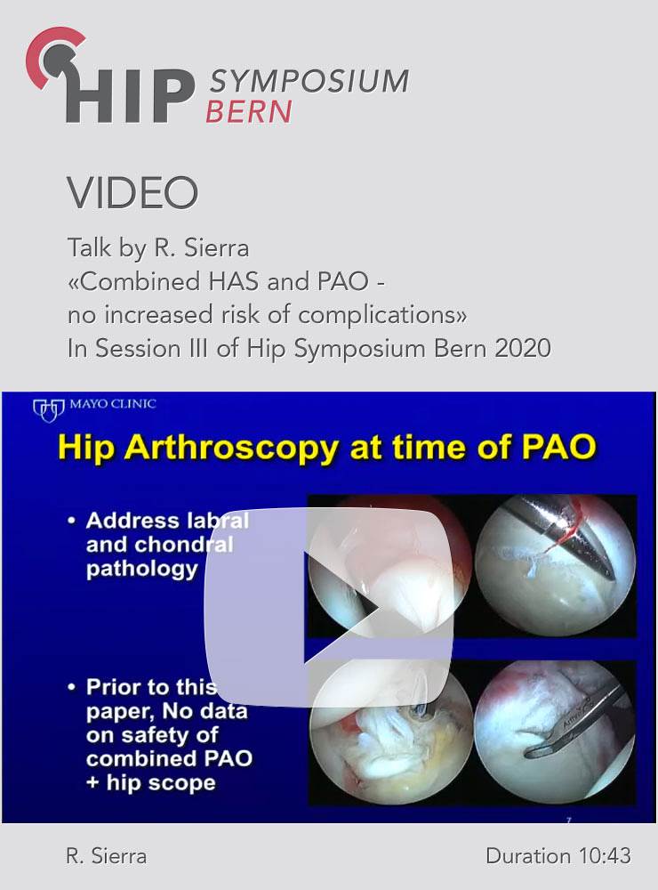 Combined HAS and PAO - no increased risk of complications / R. Sierra