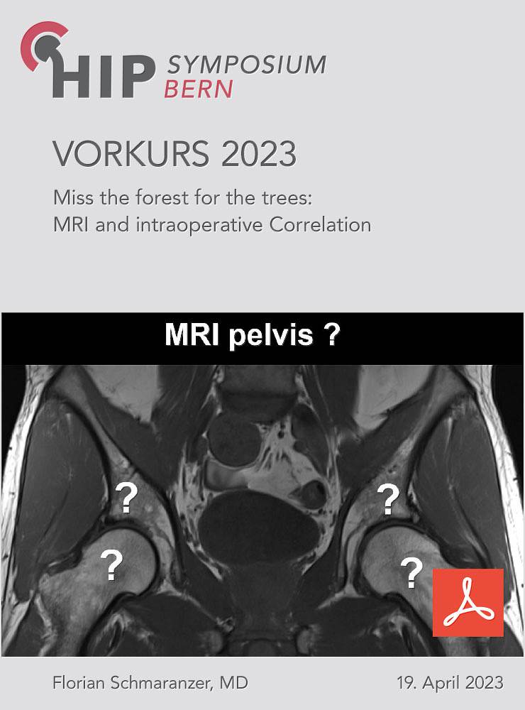 Vorkurs 2023 - Schmaranzer - Miss the forest for the trees – MRI and intraoperative correlation