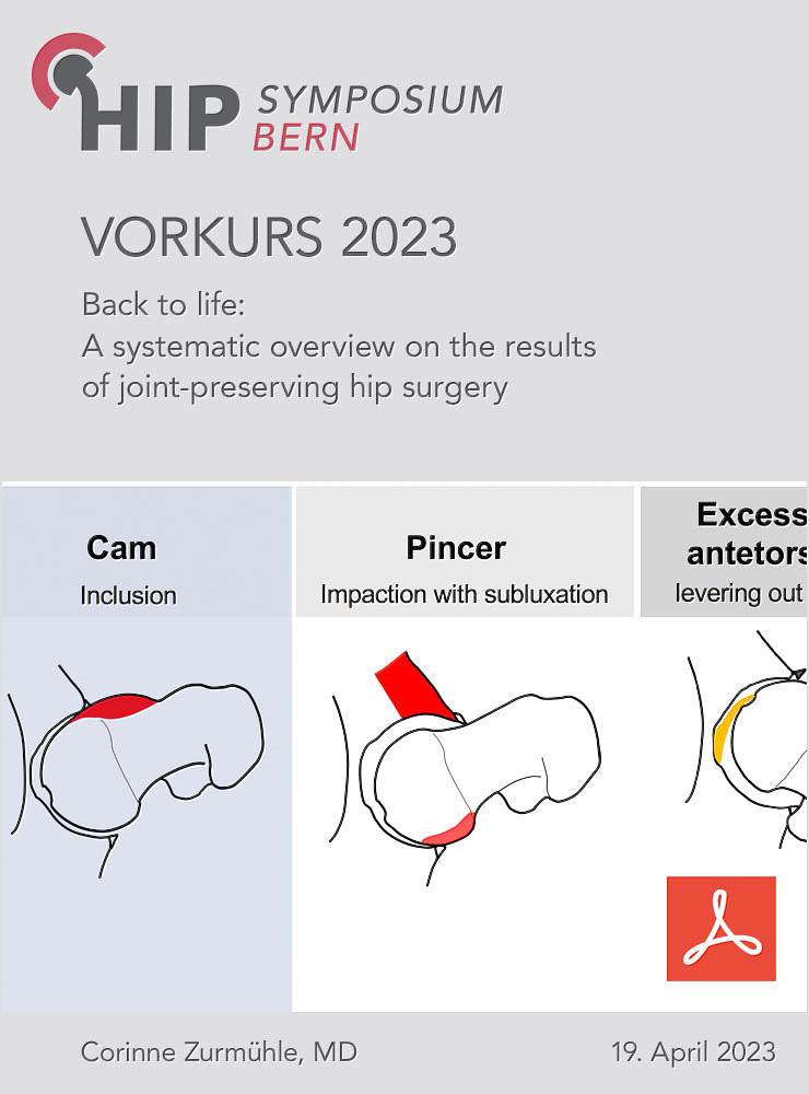 Vorkurs 2023 - Zurmühle - Back to Life – Results of hip preservation surgery